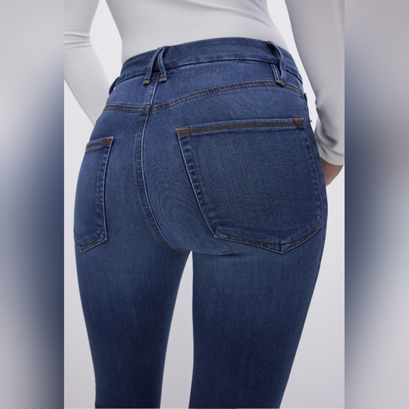 NWT GOOD American WAIST SKINNY JEANS $139 black 00-4 Inseam 29" denim - Picture 4 of 13